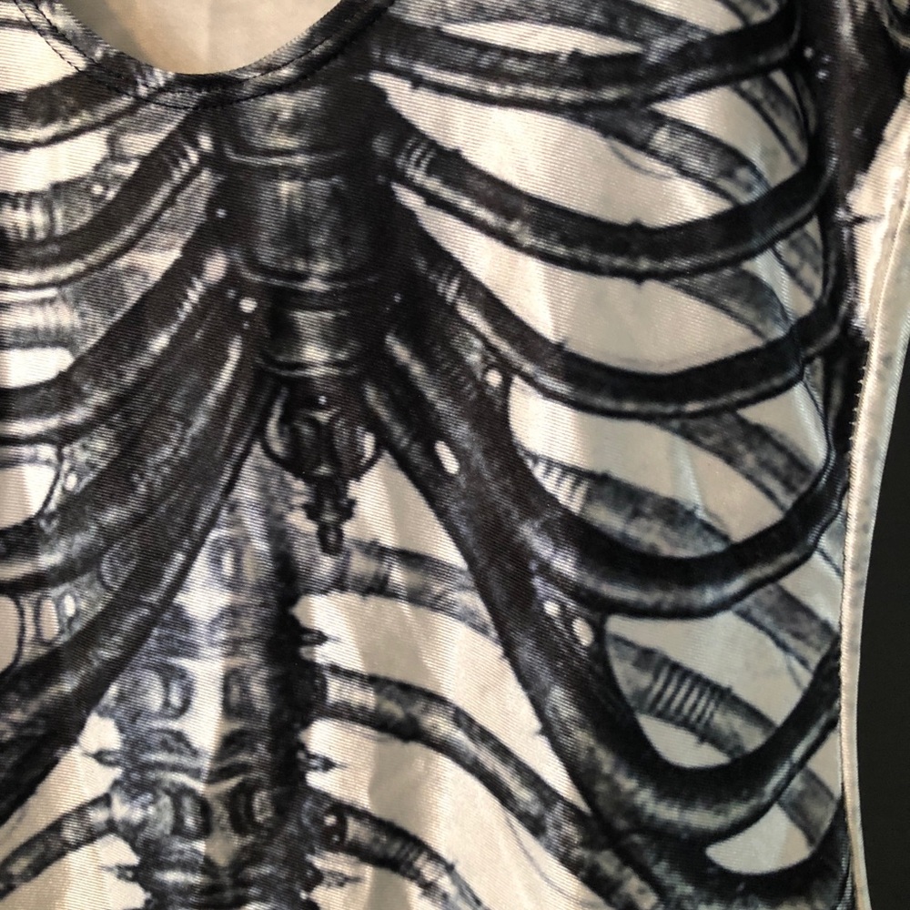Skeleton One Piece Swimsuit - Picture 3 of 4